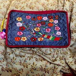 Cute little embroidered pouch